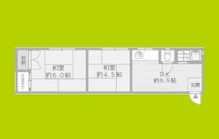 ナチュラル遠里小野【2階】の間取り