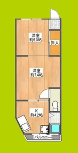 柏里ハイツ【3階】の間取り