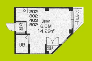 ボンジュール花や【4階】の間取り