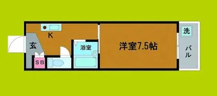 ティックランド南船場【8階】の間取り