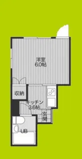 フルーレ野里【4階】の間取り