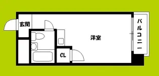 ヴェルドール平野【6階】の間取り