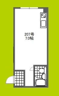 1Rの間取り画像