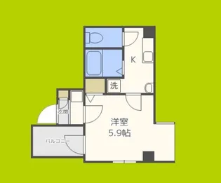 ブリストル神崎【1階】の間取り