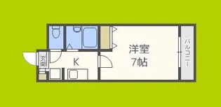 ラ・フォンテ花園【3階】の間取り