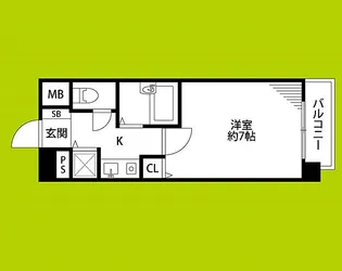 ユニーブル靭公園【10階】の間取り