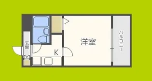 エスリード天王寺【7階】の間取り