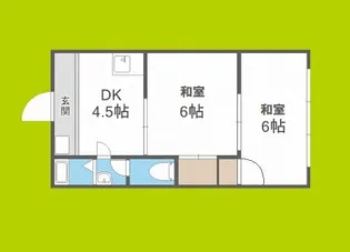 メビウス十三レジデンス【3階】の間取り