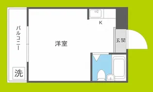 ビジタル高津【6階】の間取り