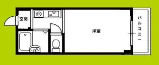 コート堀江【3階】の間取り