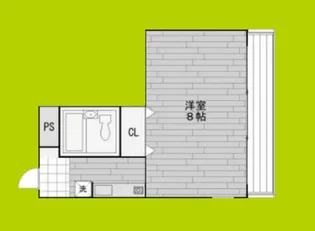 南堀江レヂデンス【5階】の間取り