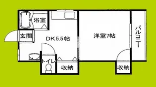 千船ハイツ【4階】の間取り