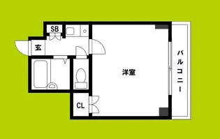 ルミナス難波【4階】の間取り