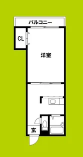 サニーハイツ住吉【1階】の間取り