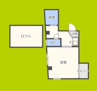 ボンジュールビル【4階】の間取り