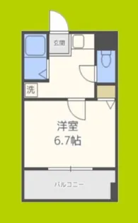 FLAT34深江橋【4階】の間取り
