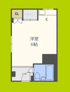 帝塚山ハイツ【5階】の間取り