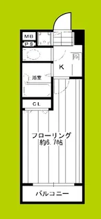 GRECALE天王寺【5階】の間取り