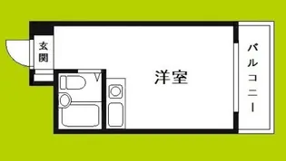 シティハイツ桃谷【5階】の間取り