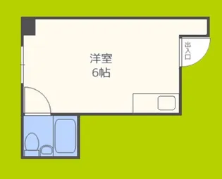 堀江グリーンハイツ【6階】の間取り