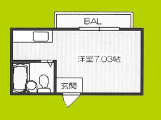 スタンドアップ瑞光【3階】の間取り