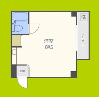 プレステージュ長居【2階】の間取り