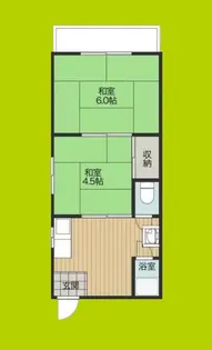 清月マンション【4階】の間取り