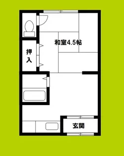 コーポ有楽4【2階】の間取り