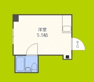 堀江グリーンハイツ【7階】の間取り