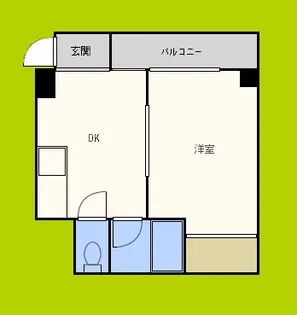 青風ハイツ【4階】の間取り