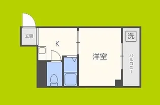 カルム四天王寺【8階】の間取り