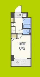 エステムコート難波ミューステージ【8階】の間取り