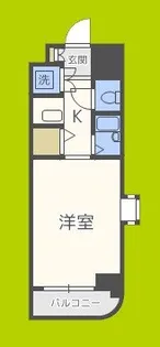 クラウンハイム夕陽丘【2階】の間取り