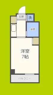 カセッティ新町【3階】の間取り