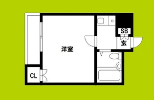 丸栄マンション九条【2階】の間取り