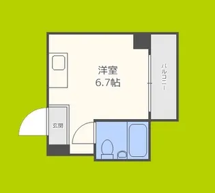 キャピタル今里【5階】の間取り