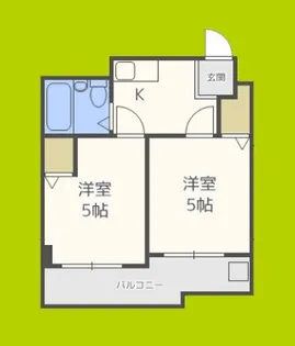 アメニティー新高二番館【8階】の間取り
