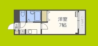 ラ・フォンテ花園【6階】の間取り