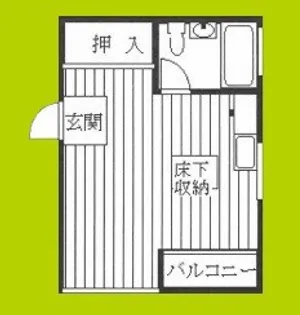 松本ハイツ【1階】の間取り