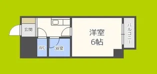 マンションタワーサイド【4階】の間取り