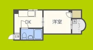 ハイムリップル瓦屋町【4階】の間取り