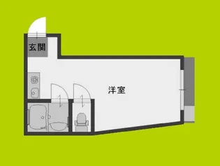 朝日マンション【1階】の間取り