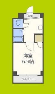 フォレストスクエア西長堀【4階】の間取り