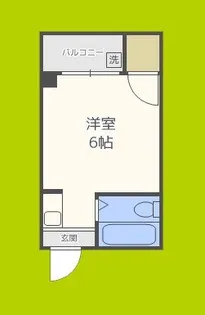 JPアパートメント港V【2階】の間取り