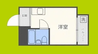 キャピタル今里【3階】の間取り