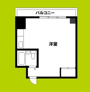 南堀江スカイハイツ【8階】の間取り