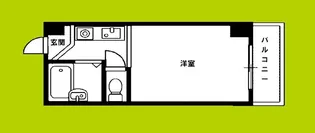 コート堀江【6階】の間取り