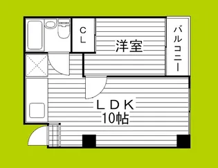コーポ今里【4階】の間取り