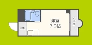 キャピタル今里【3階】の間取り