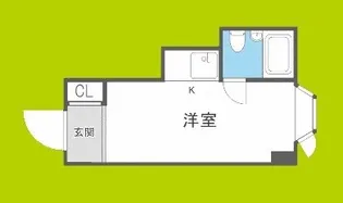 エステマール鶴橋一号館【2階】の間取り